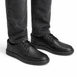 Pantofi Tip Mocasin din Piele Naturală cu Șireturi pentru Bărbați