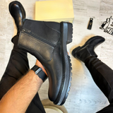 Cizme din piele naturală cu căptușeală pentru bărbați