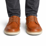 Pantofi Tip Mocasin din Piele Naturală cu Șireturi pentru Bărbați