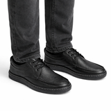 Pantofi Tip Mocasin din Piele Naturală cu Șireturi pentru Bărbați